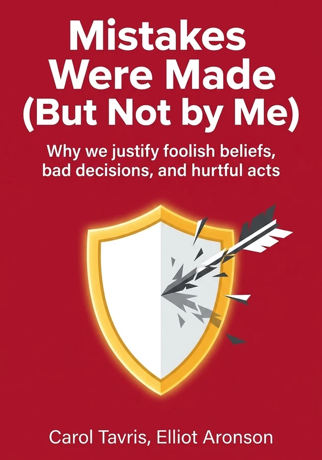 Book cover of Mistakes Were Made (But Not by Me) by Carol Tavris — critical summary review on 12min