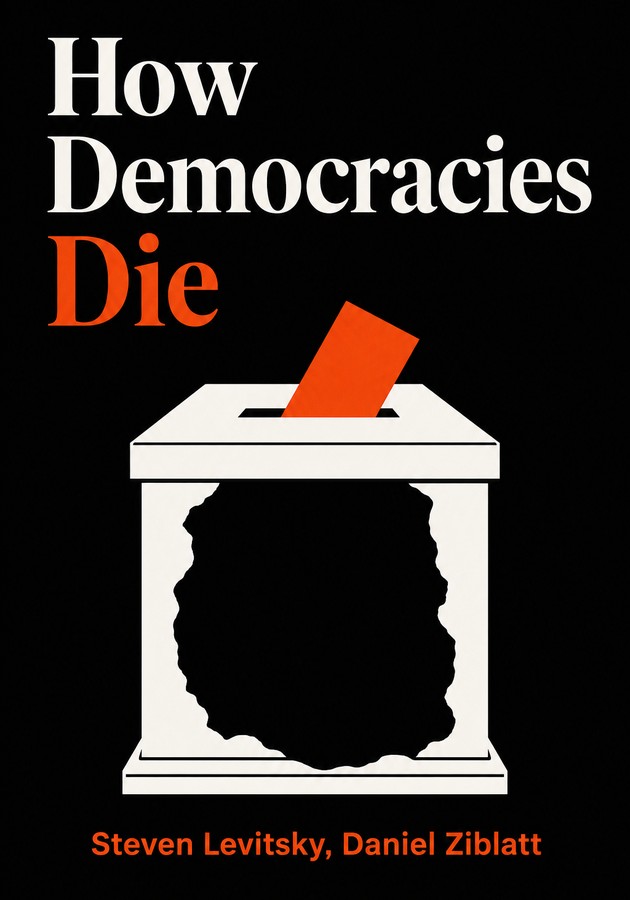 Book cover of How Democracies Die by Steven Levitsky — critical summary review on 12min