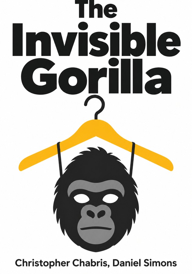 Book cover of The Invisible Gorilla by Daniel Simons — critical summary review on 12min