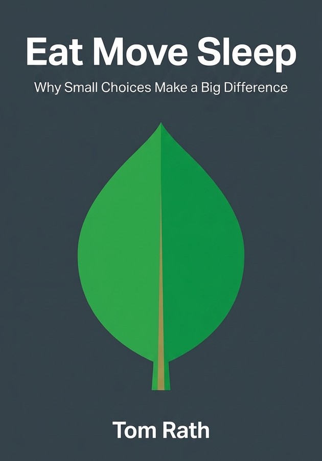 Book cover of Eat Move Sleep by Tom Rath — critical summary review on 12min