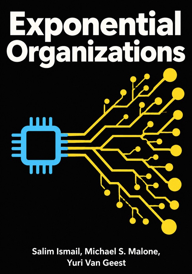 Book cover of Exponential Organizations by Michael S. Malone — critical summary review on 12min