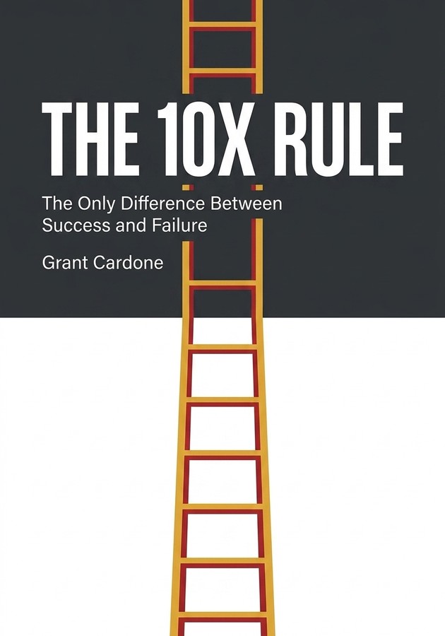 Book cover of The 10X Rule by Grant Cardone — critical summary review on 12min