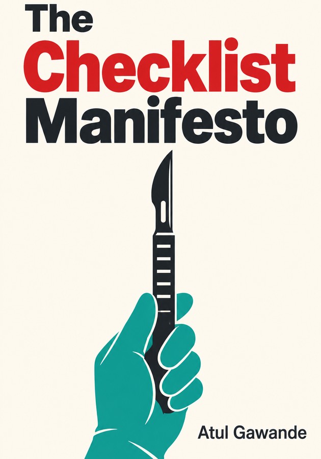 Book cover of The Checklist Manifesto  by Atul Gawande — critical summary review on 12min