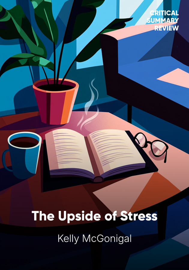 Book cover of The Upside of Stress by Kelly McGonigal — critical summary review on 12min