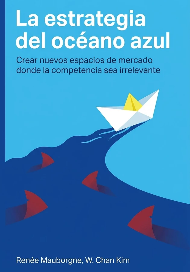 Portada del libro La estrategia del océano azul, de Renée Mauborgne & W. Chan Kim — resumen crítico y reseña en 12min