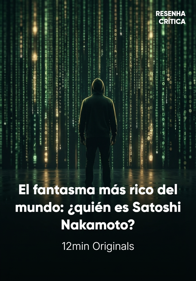 Portada del libro El fantasma más rico del mundo: ¿quién es Satoshi Nakamoto?, de 12min Originals — resumen crítico y reseña en 12min