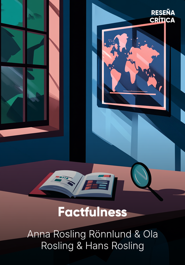 Portada del libro Factfulness, de Anna Rosling Rönnlund — resumen crítico y reseña en 12min