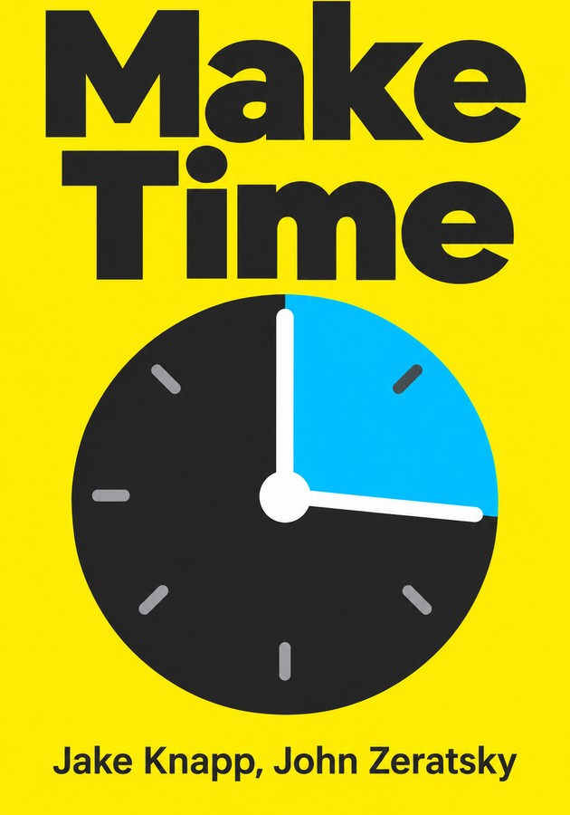 Book cover of Make Time by John Zeratsky & Jake Knapp — critical summary review on 12min