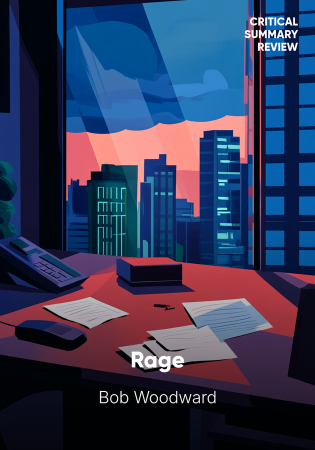 Book cover of Rage by Bob Woodward — critical summary review on 12min