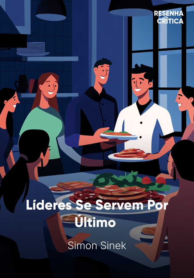 Capa do livro Líderes Se Servem Por Último , de Simon Sinek — resumo e resenha crítica no 12min
