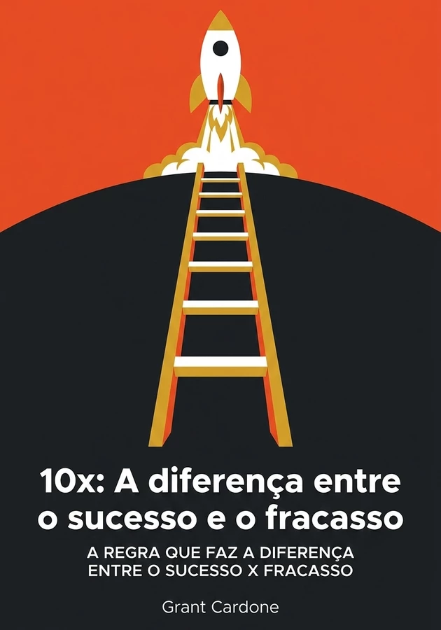 Capa do livro 10x: A diferença entre o sucesso e o fracasso, de Grant Cardone — resumo e resenha crítica no 12min