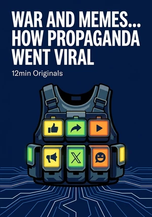 Book cover of War and Memes... How Propaganda Went Viral by 12min Originals — critical summary review on 12min