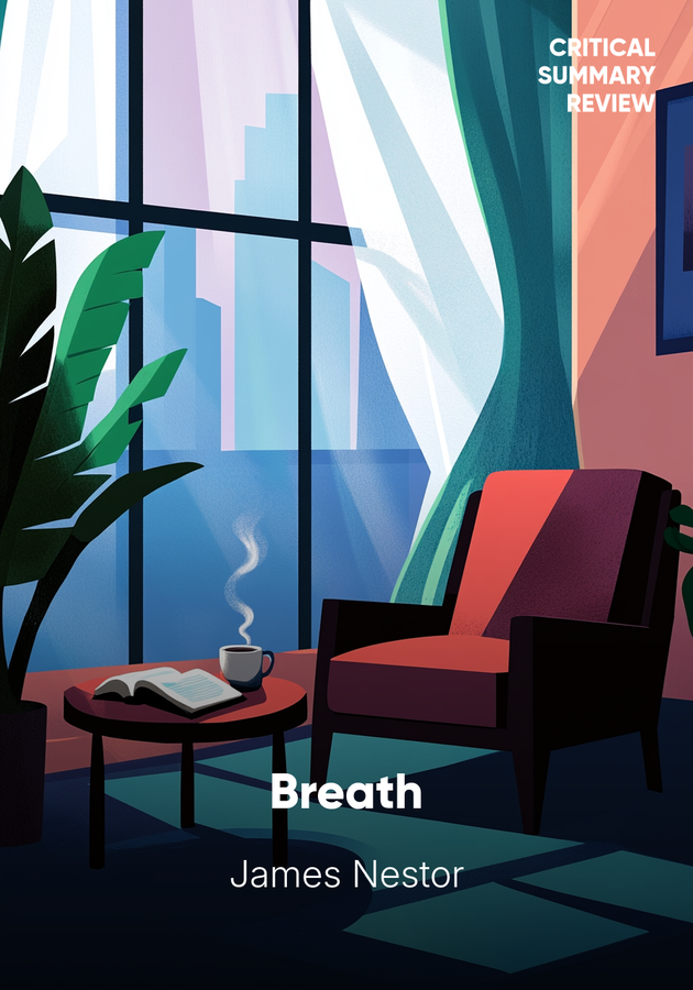 Book cover of Breath by James Nestor — critical summary review on 12min