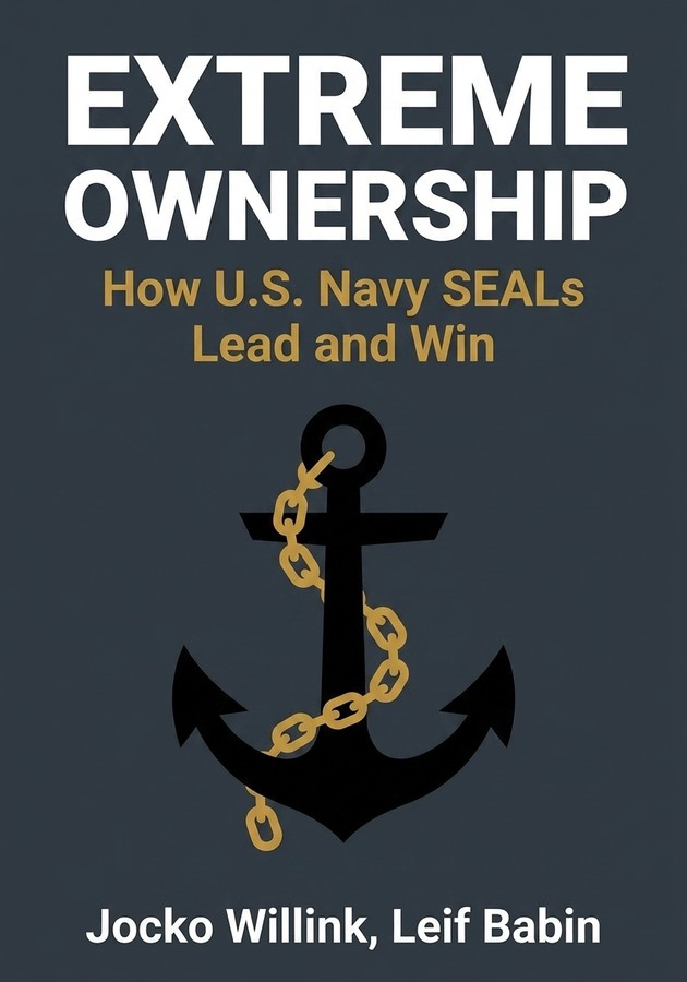 Book cover of Extreme Ownership by Jocko Willink & Leif Babin — critical summary review on 12min