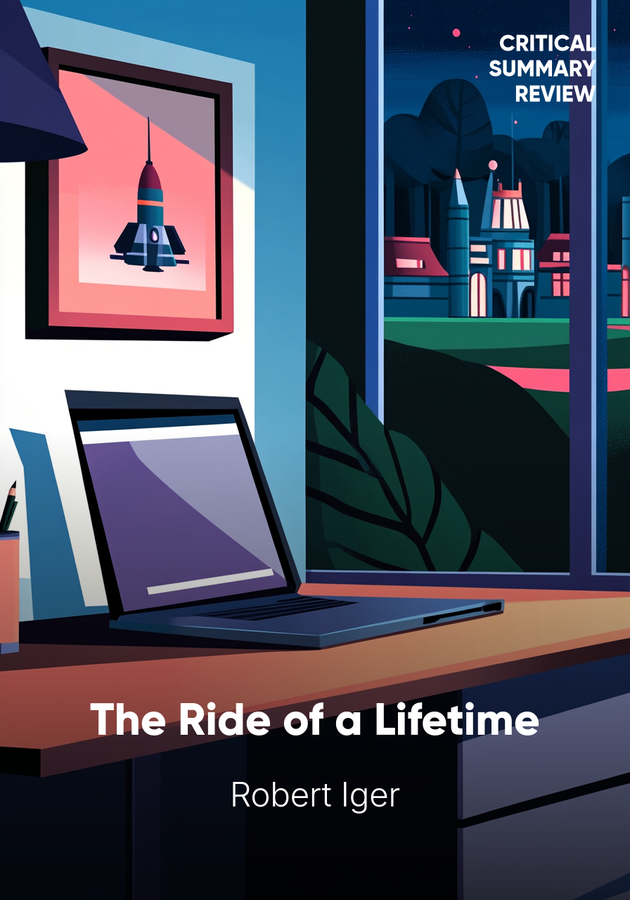 Book cover of The Ride of a Lifetime by Robert Iger — critical summary review on 12min