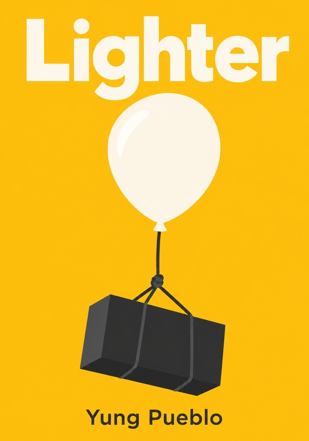 Book cover of Lighter by Yung Pueblo — critical summary review on 12min