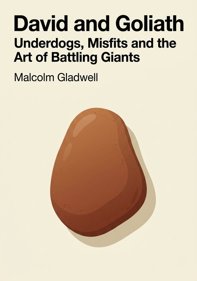 Book cover of David and Goliath by Malcolm Gladwell — critical summary review on 12min