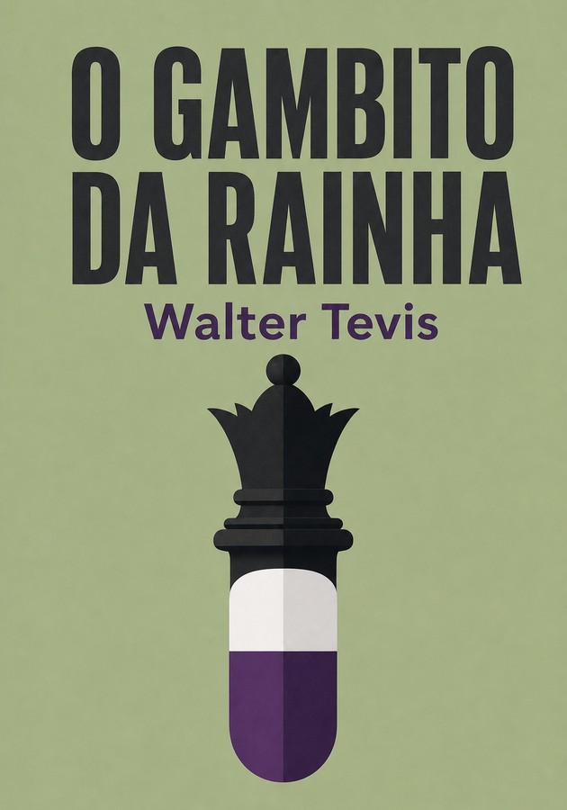 Capa do livro O Gambito da Rainha, de Walter Tevis — resumo e resenha crítica no 12min