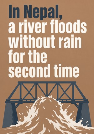 Book cover of In Nepal, a river floods without rain for the second time by 12min Originals — critical summary review on 12min