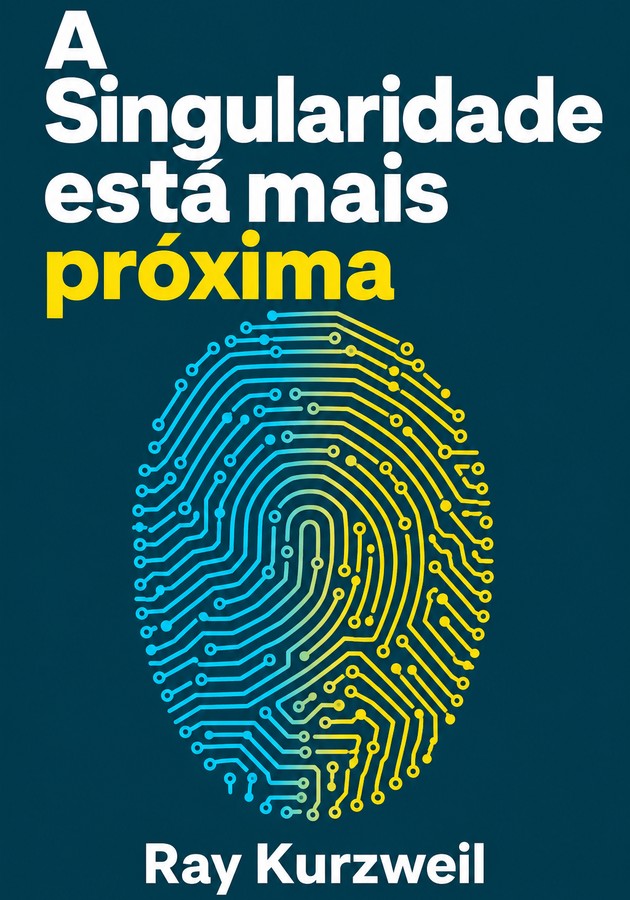 Capa do livro A Singularidade está mais próxima, de Ray Kurzweil — resumo e resenha crítica no 12min