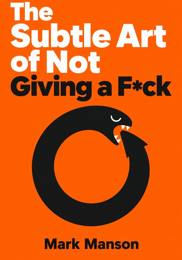 Book cover of The Subtle Art of Not Giving a F*ck by Mark Manson — critical summary review on 12min