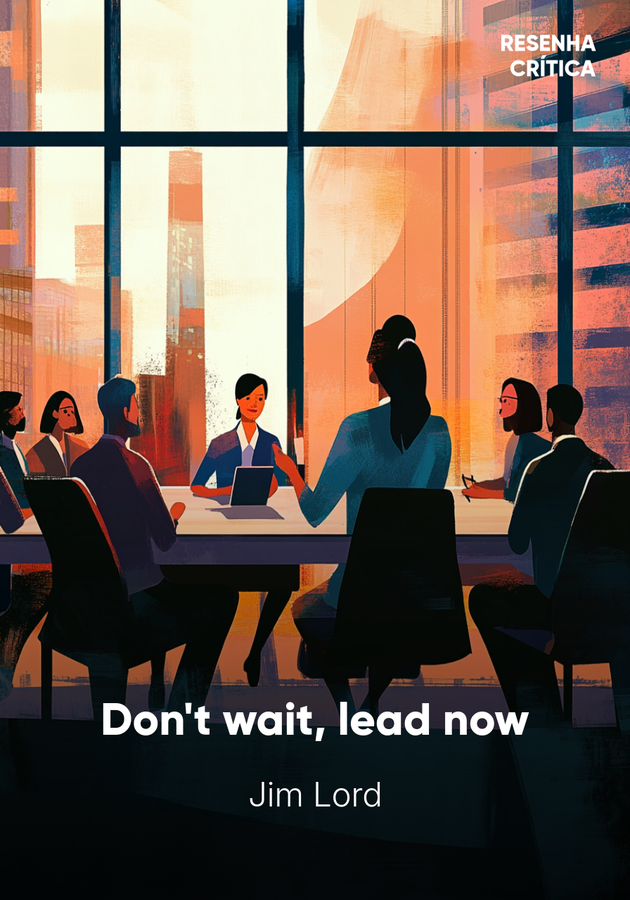Capa do livro Don't wait, lead now, de Jim Lord — resumo e resenha crítica no 12min