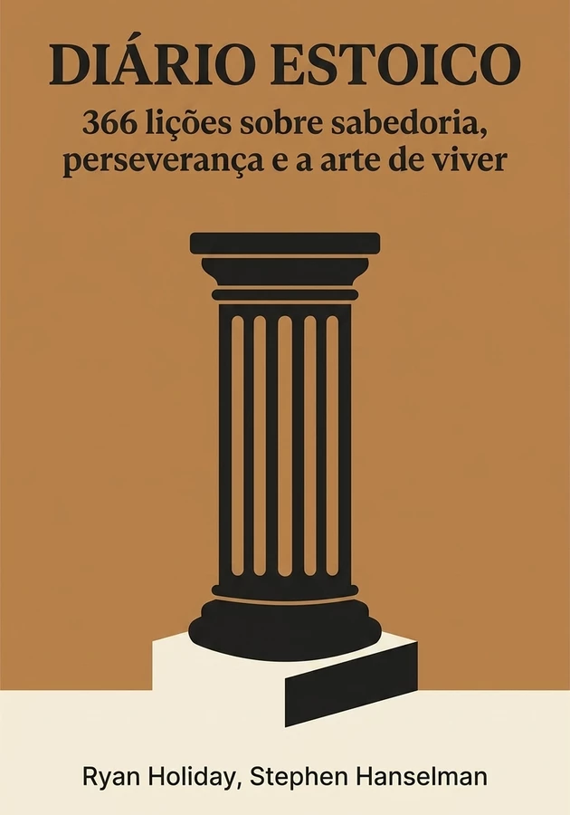 Capa do livro Diário estoico, de Stephen Hanselman  & Ryan Holiday — resumo e resenha crítica no 12min