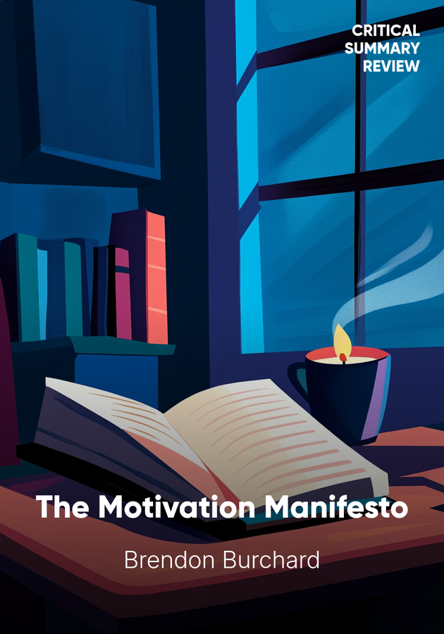 Book cover of The Motivation Manifesto by Brendon Burchard — critical summary review on 12min