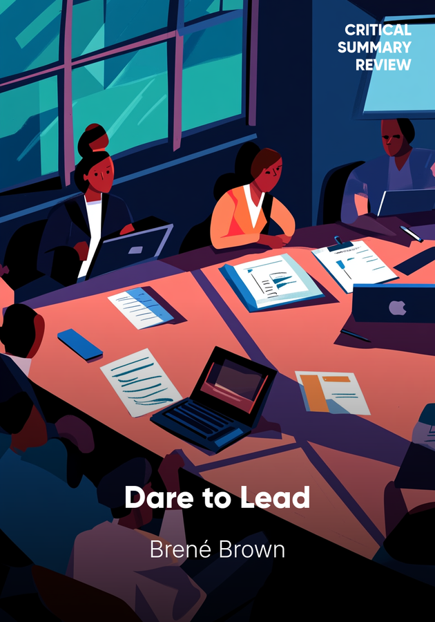 Book cover of Dare to Lead by Brené Brown — critical summary review on 12min
