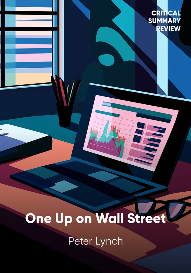 Book cover of One Up on Wall Street by Peter Lynch — critical summary review on 12min