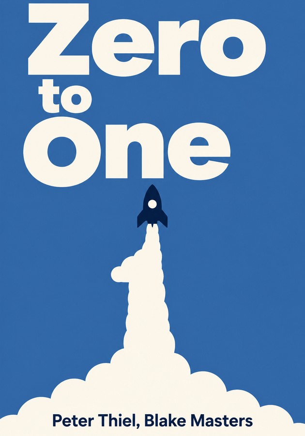 Book cover of Zero to One by Peter Thiel — critical summary review on 12min