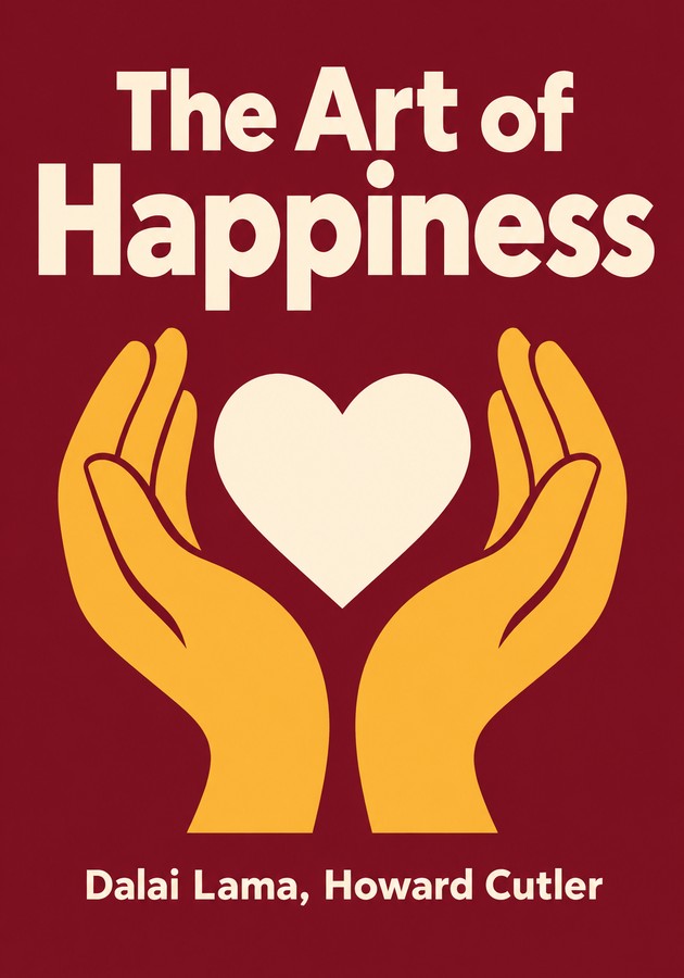 Book cover of The Art of Happiness by Dalai Lama & Howard Cutler — critical summary review on 12min