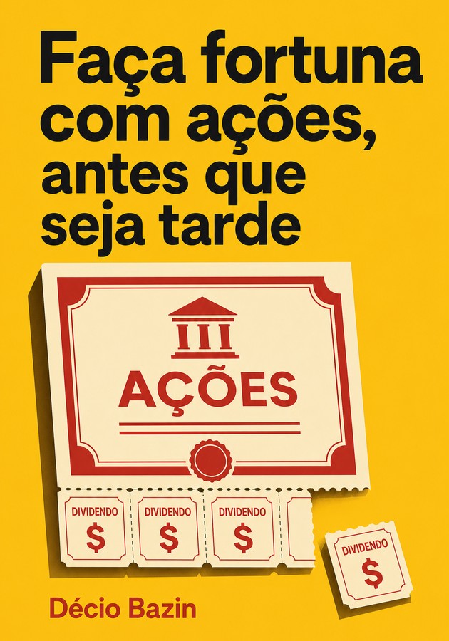 Capa do livro Faça fortuna com ações, antes que seja tarde, de Décio Bazin — resumo e resenha crítica no 12min