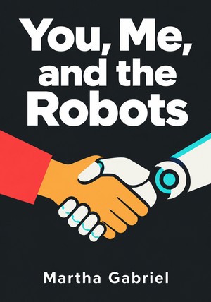 Book cover of You, Me, and the Robots by Martha Gabriel — critical summary review on 12min