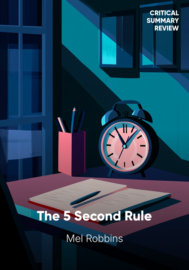 Book cover of The 5 Second Rule by Mel Robbins — critical summary review on 12min