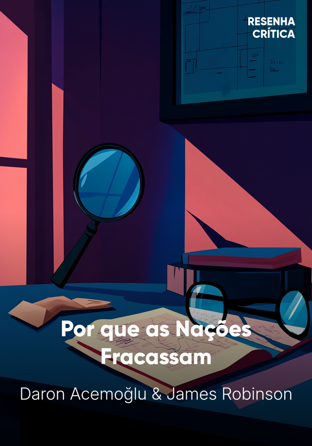 Capa do livro Por que as Nações Fracassam, de Daron Acemoğlu & James Robinson — resumo e resenha crítica no 12min