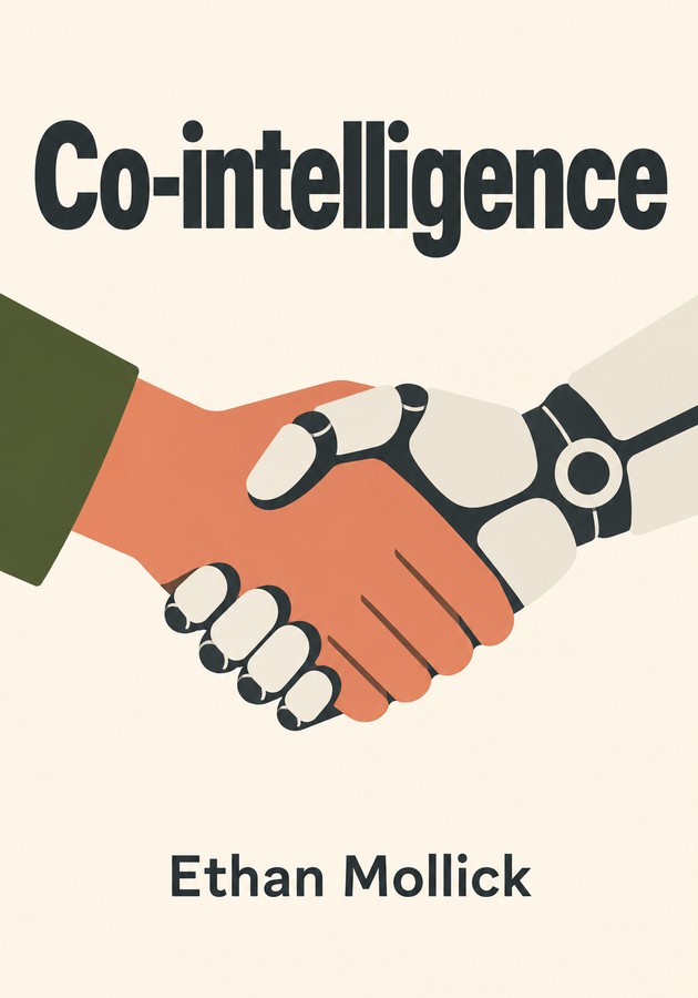 Book cover of Co-intelligence by Ethan Mollick — critical summary review on 12min