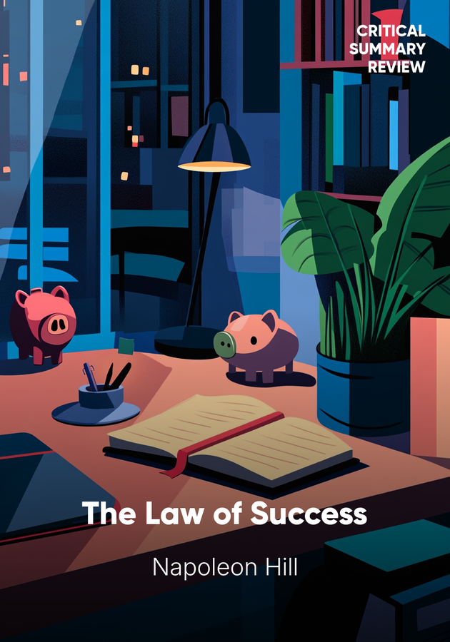 Book cover of The Law of Success by Napoleon Hill — critical summary review on 12min