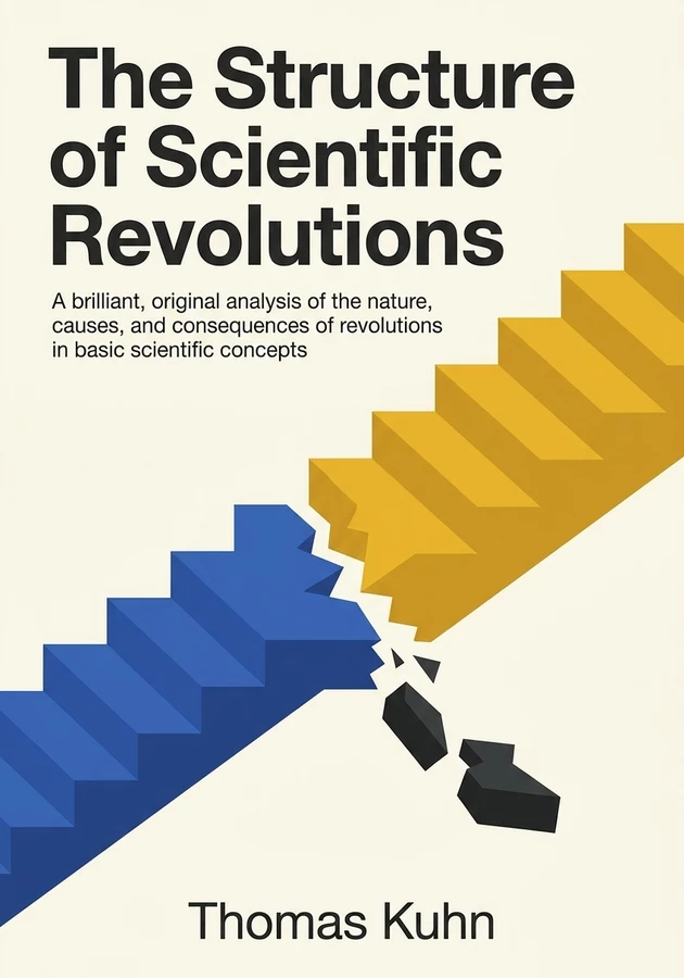 Book cover of The Structure of Scientific Revolutions by Thomas Kuhn — critical summary review on 12min