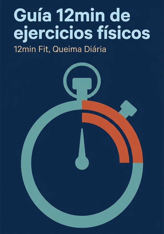 Portada del libro Guía 12min de ejercicios físicos, de 12min Fit & Queima Diária — resumen crítico y reseña en 12min