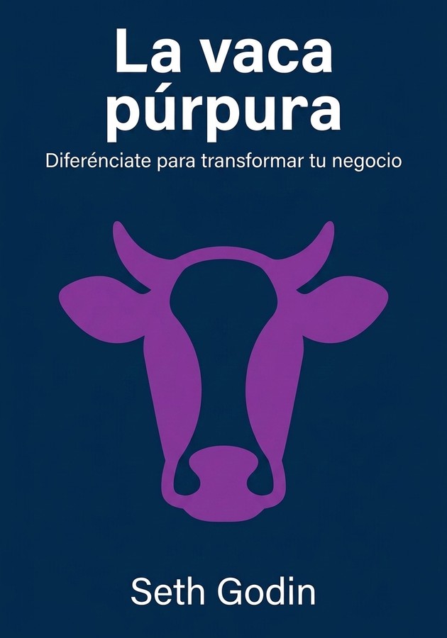 Portada del libro La vaca púrpura, de Seth Godin — resumen crítico y reseña en 12min