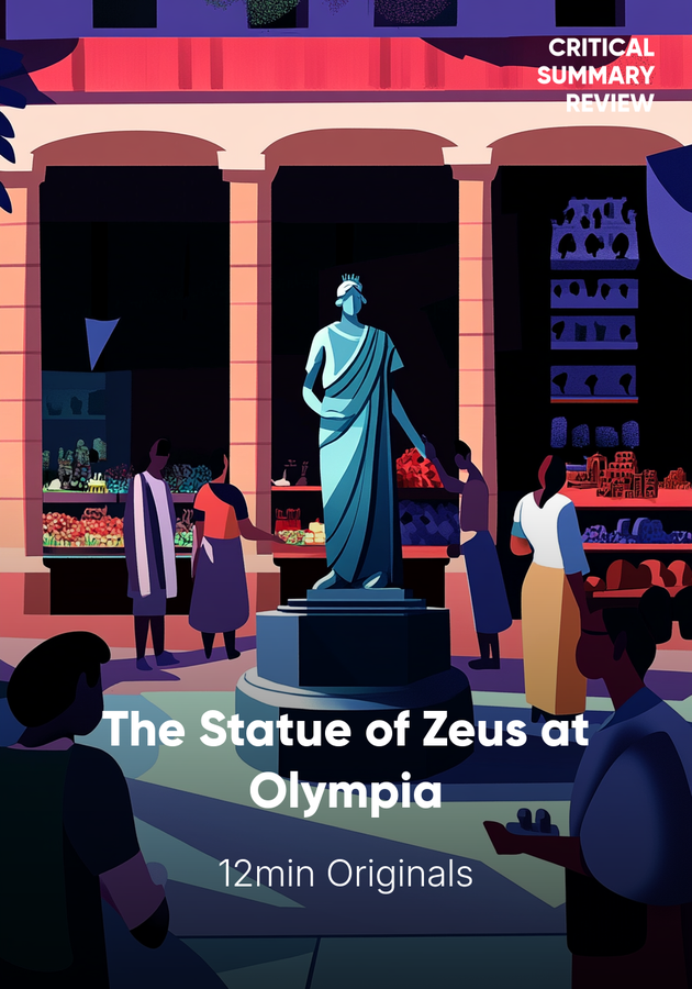 Book cover of The Statue of Zeus at Olympia by 12min Originals — critical summary review on 12min