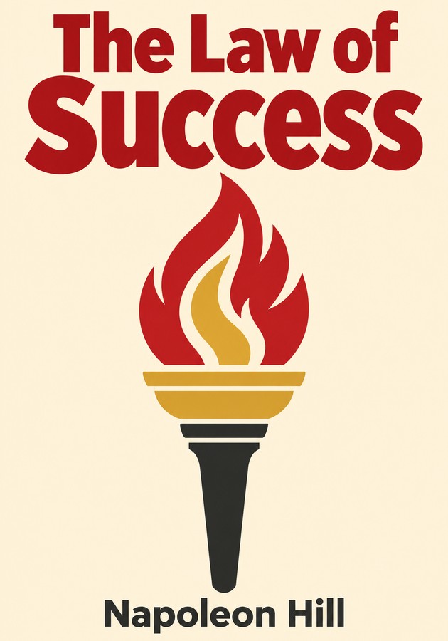 Book cover of The Law of Success by Napoleon Hill — critical summary review on 12min