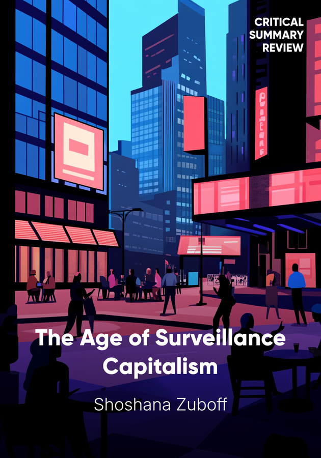 Book cover of The Age of Surveillance Capitalism by Shoshana Zuboff — critical summary review on 12min