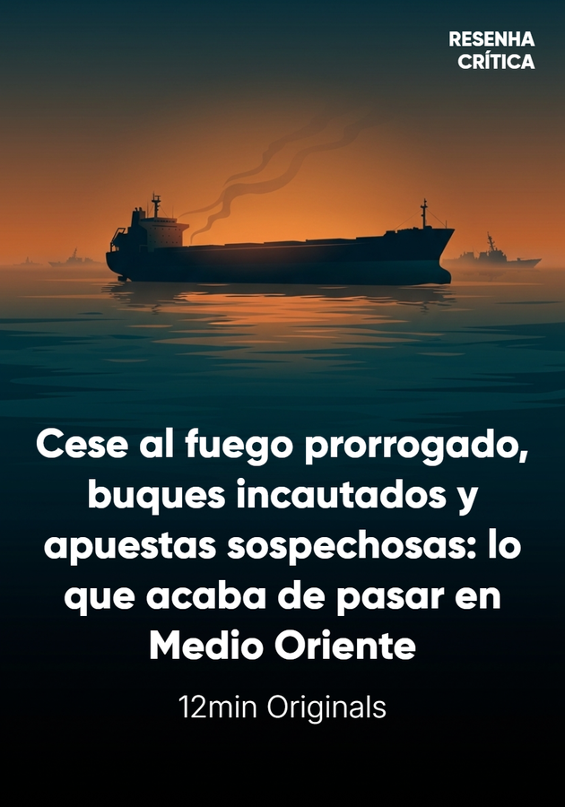 Portada del libro Cese al fuego prorrogado, buques incautados y apuestas sospechosas: lo que acaba de pasar en Medio Oriente, de 12min Originals — resumen crítico y reseña en 12min