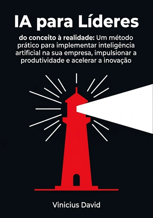 Capa do livro IA para Líderes, de Vinicius David — resumo e resenha crítica no 12min