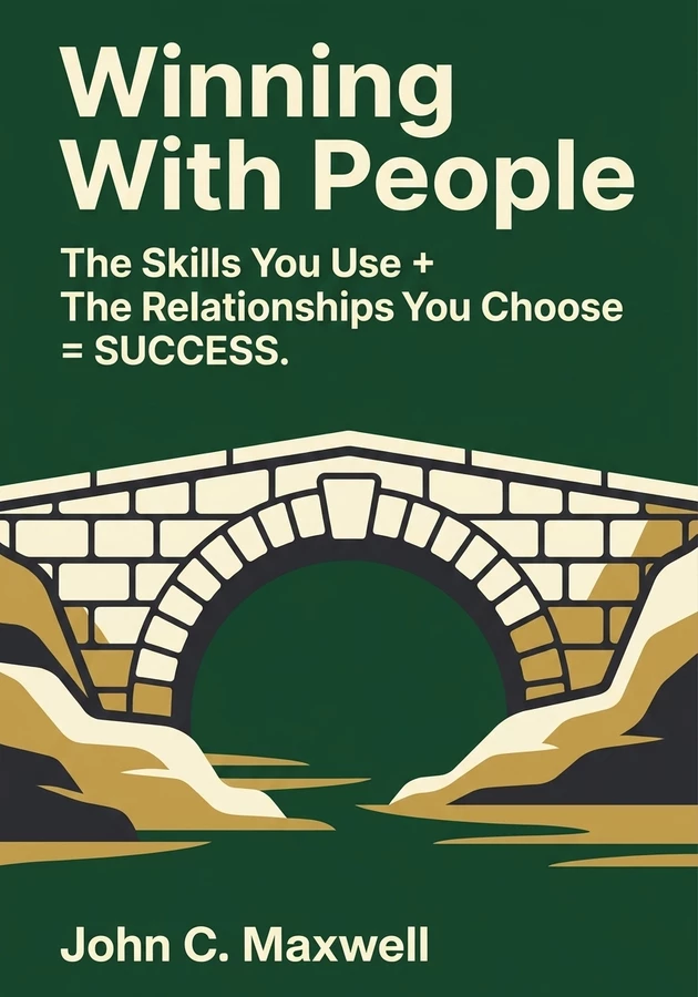 Book cover of Winning With People by John C. Maxwell — critical summary review on 12min
