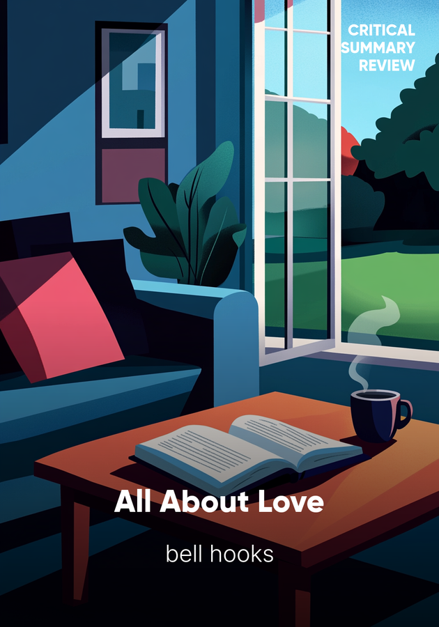 Book cover of All About Love by bell hooks — critical summary review on 12min