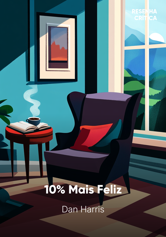 Capa do livro 10% Mais Feliz, de Dan Harris — resumo e resenha crítica no 12min