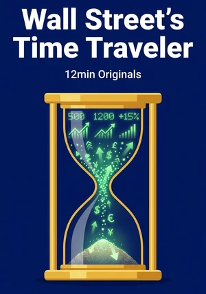Book cover of Wall Street's Time Traveler by 12min Originals — critical summary review on 12min